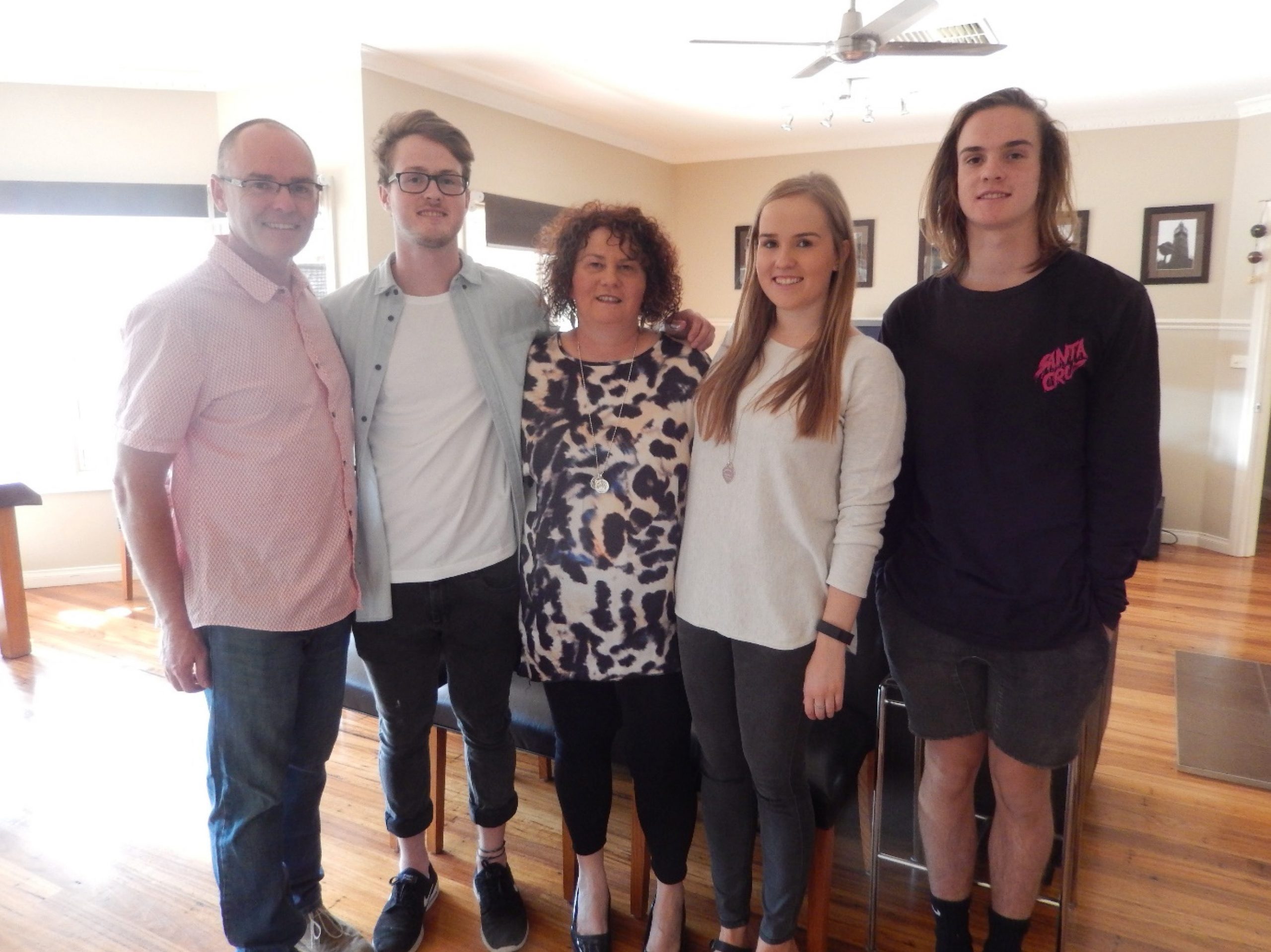The Cronin family, with 19-year-old Pat on the right.